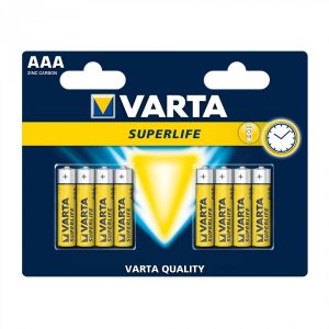 Baterie Varta Superlife Micro, R3 / AAA, Zinc-Carbon, 8 buc