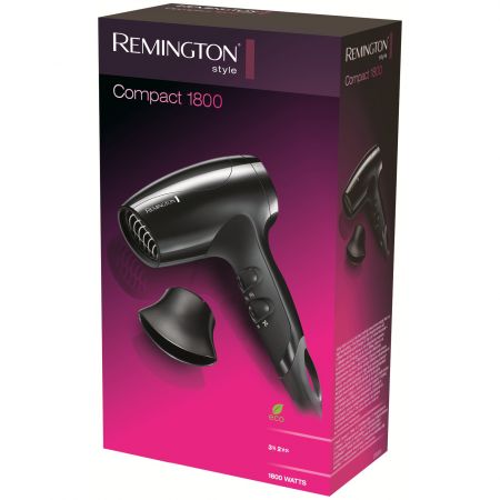Uscator Remington D5000, 1800 W, 2 trepte, negru